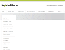 Tablet Screenshot of neocientifica.com.ar
